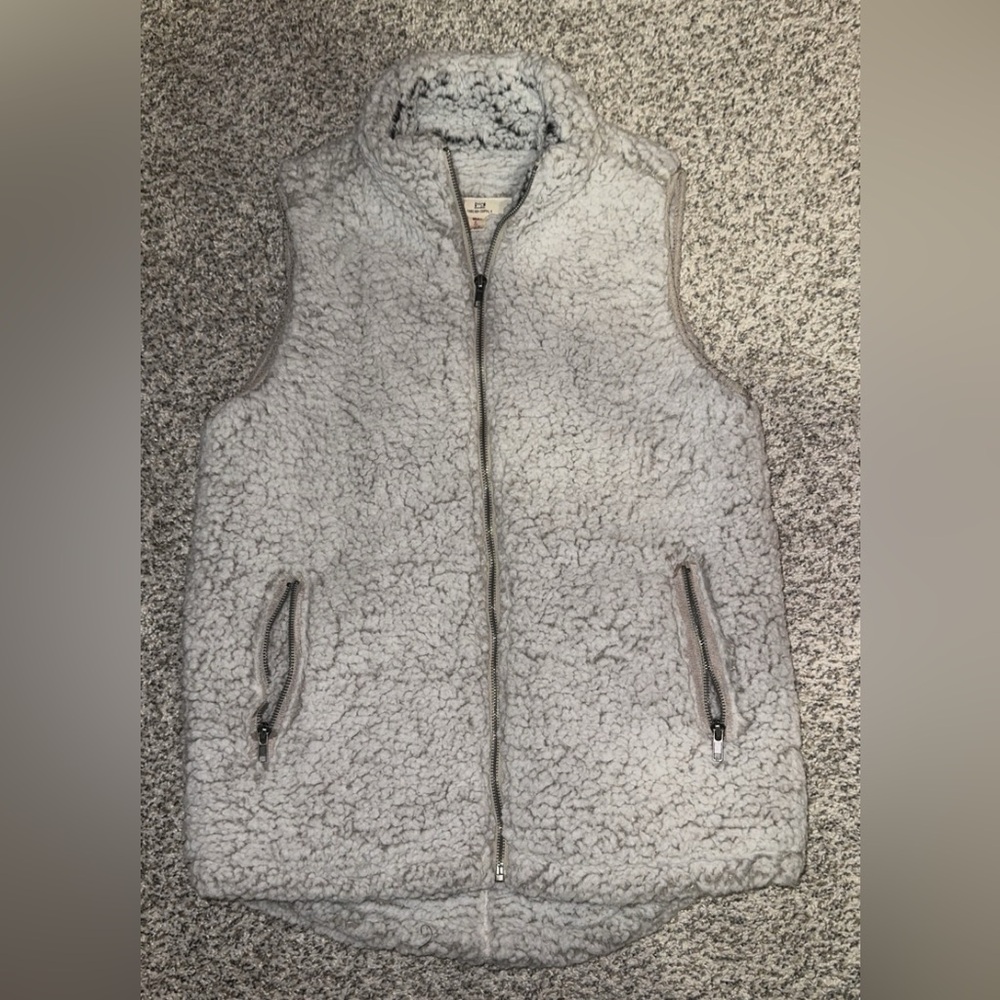 Thread & Supply Gray Sherpa Vest Casual Fit